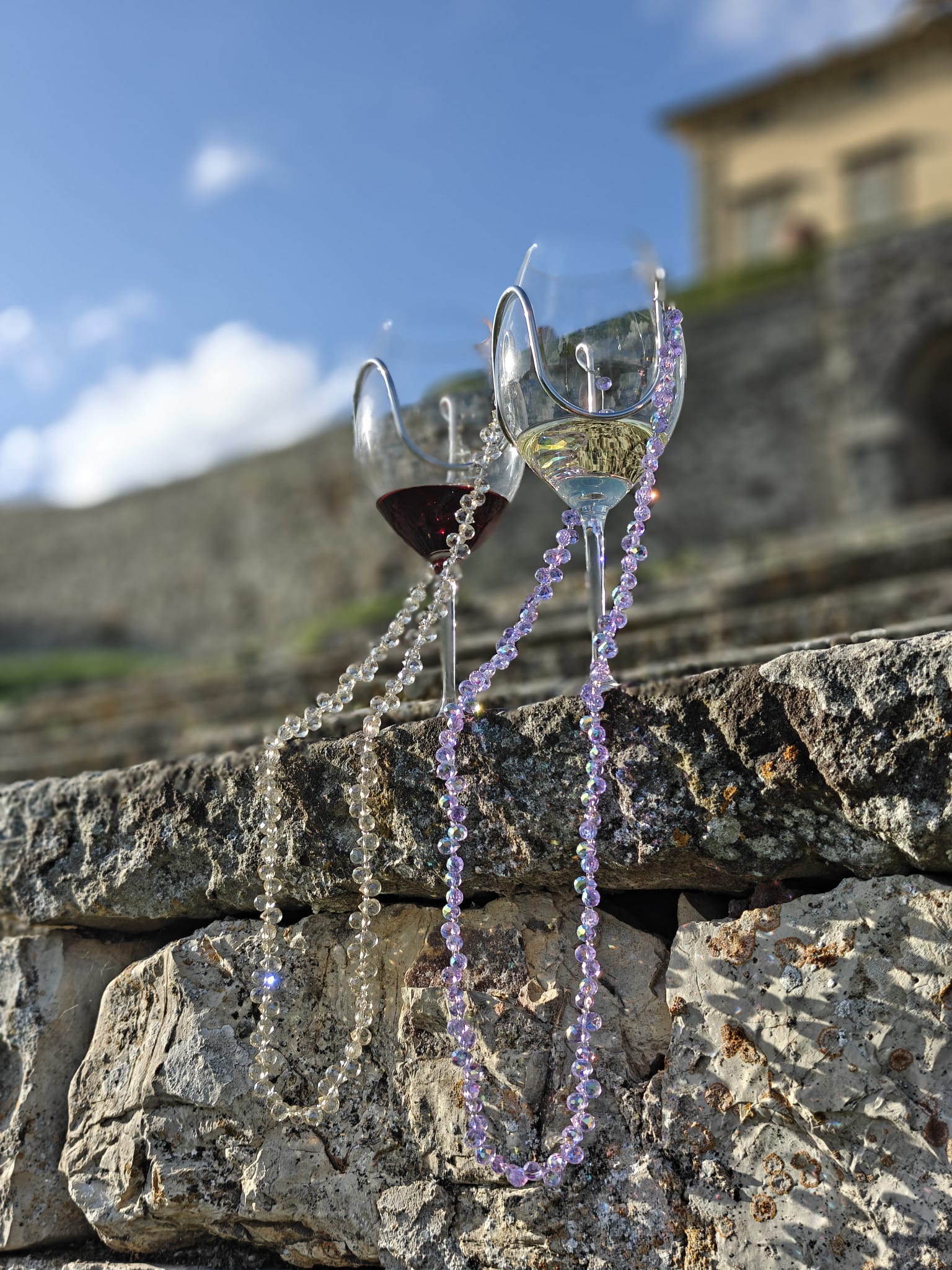 Crystal Vine Glass Necklace
