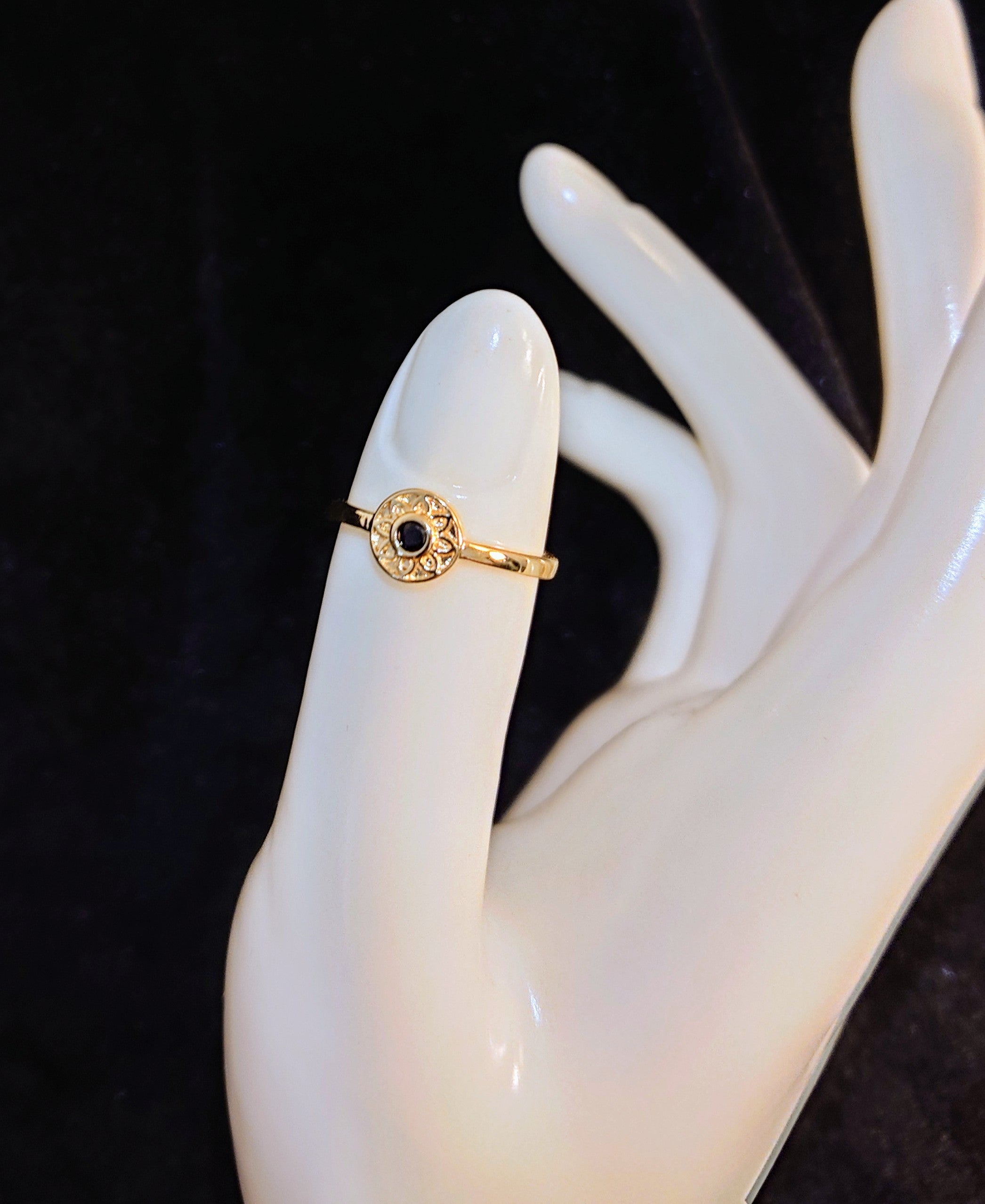 18k Gold Plated Adjustable Ring