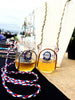 Braided Suede - Patriotic - Red White and Blue | Wine Glass Necklace