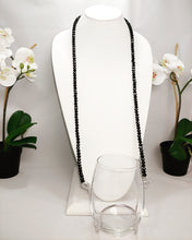 Crystal Bead - Black Onyx - Wine Necklace