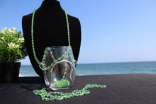 Emerald Crystal Bead Wine Necklace - Corking Creations