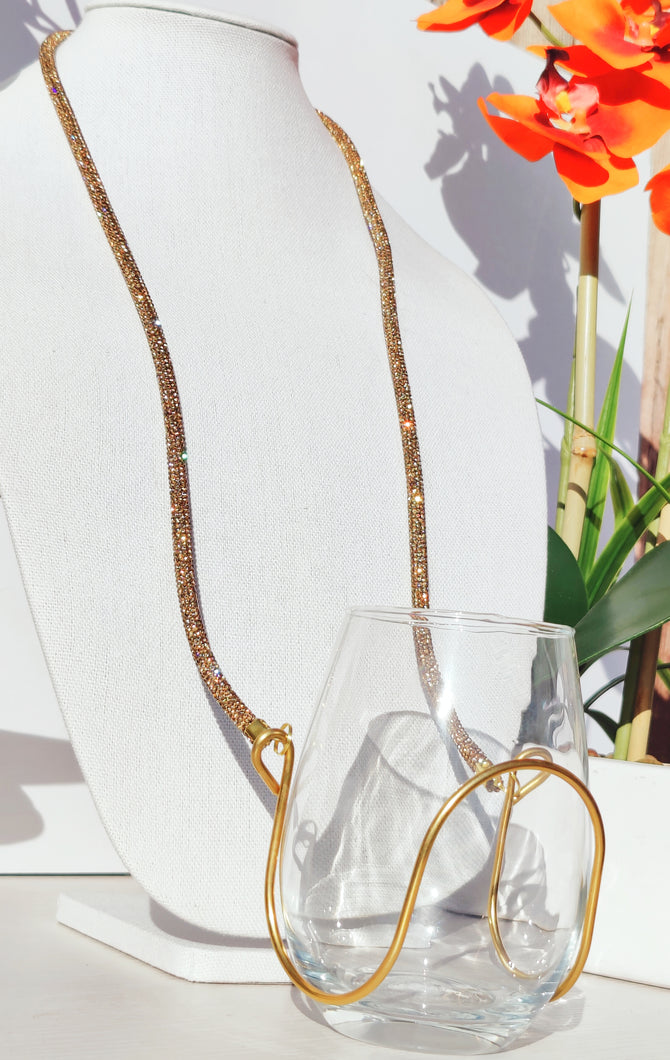 Bling String - Sparkling Wine Glass Necklace
