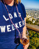 Braided Suede - Patriotic - Red White and Blue | Wine Glass Necklace