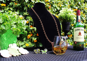 Bronze Chain Wine Necklace - Corking Creations