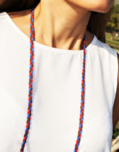 Red, Blue & Brown Braided Suede - Corking Creations